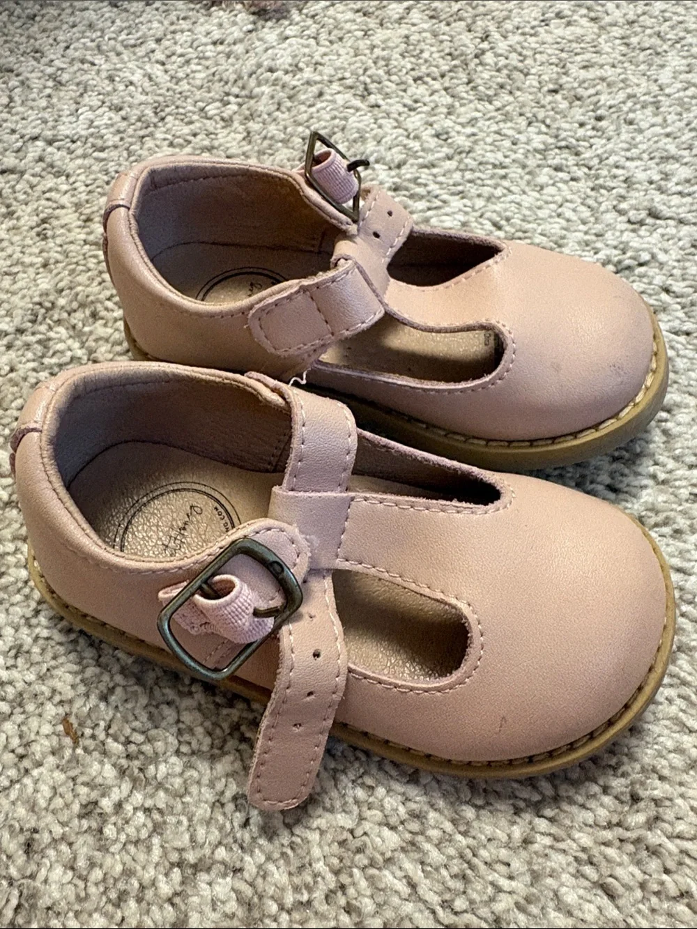 SweetHoney Blush Pink T-Strap Toddler Mary Jane Shoes